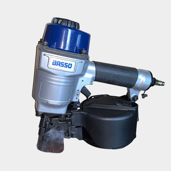 Pneumatic coil nailer for pallet and crate packaging